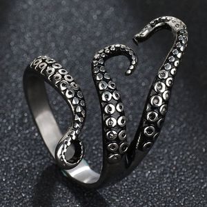 Adjustable vintage octopus ring